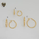 (1-2942 ) Gold Laminate - Plain Classic Hoops - BGF