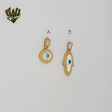 (4-2006) Stainless Steel - Evil Eye Pendants.