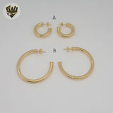 (1-2933-5) Gold Laminate - Plain Half Hoops - BGF