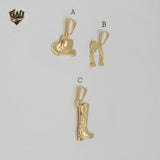 (1-2141) Gold Laminate - Cowgirl Pendants - BGF