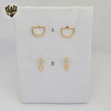 (1-1162-4) Gold Laminate - Small Stud Earrings - BGF