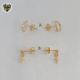 (1-1162-4) Gold Laminate - Small Stud Earrings - BGF