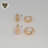 (1-2516) Gold Laminate Hoops - BGO