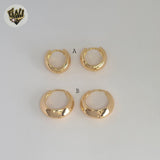 (1-2516) Gold Laminate Hoops - BGO