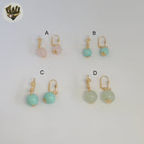 (1-1186-7) Gold Laminate - Bead Earrings - BGF
