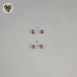 (1-1145-1) Laminado de oro - Aretes para niños - BGF