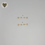 (1-1145-1) Laminado de oro - Aretes para niños - BGF