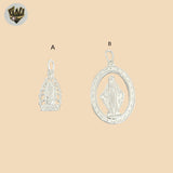 (2-1092) 925 Sterling Silver - Religious Pendants.