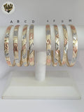 (1-4043-2) Gold Laminate - 6mm Three Tones Bangles - Dozen - BGO