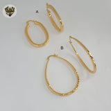 (1-2612-1) Gold Laminate Hoops - BGO