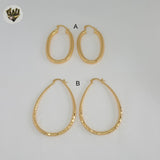 (1-2612-1) Gold Laminate Hoops - BGO