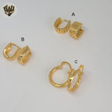 (1-2517-1) Gold Laminate Hoops - BGO