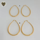 (1-2753) Gold Laminate - Oval Hoops - BGO
