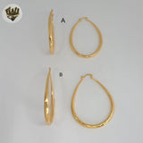 (1-2753) Gold Laminate - Oval Hoops - BGO