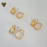 (1-2594) Gold Laminate Hoops - BGO