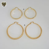 (1-2732-1) Gold Laminate Hoops - BGO