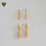 (1-2691-2) Gold Laminate Hoops - BGO