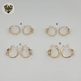 (1-2657-3) Aros de mariposa laminados en oro - BGO