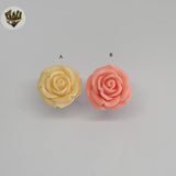 (4-0030-3) Stainless Steel - Flower Ring.