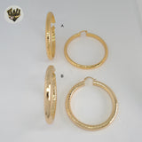 (1-2752) Gold Laminate Hoops - BGO
