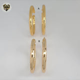 (1-2752) Gold Laminate Hoops - BGO