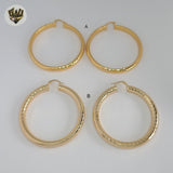 (1-2752) Gold Laminate Hoops - BGO