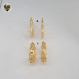 (1-2739-2) Gold Laminate Hoops - BGO