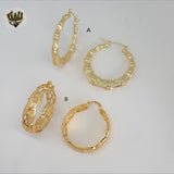 (1-2739-2) Gold Laminate Hoops - BGO