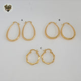 (1-2586-1) Gold Laminate Hoops - BGO