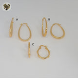 (1-2586-1) Gold Laminate Hoops - BGO