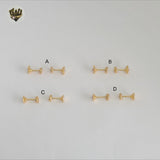 (1-1140) Gold Laminate -Kids Stud Earrings - BGF