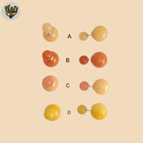 (2-3445) 925 Sterling Silver - Ball Piecing Earrings.