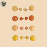 (2-3445) 925 Sterling Silver - Ball Piecing Earrings.