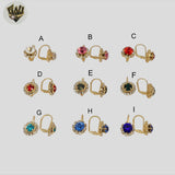 (1-1177) Laminado Oro - Pendientes Circonitas - BGF