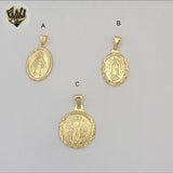 (1-2301)Gold Laminate - Religious Medal Pendants - BGF
