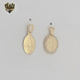 (1-2215) Gold Laminate - Religious Pendants - BGF