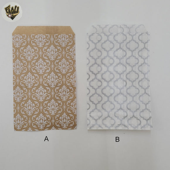 (Suministros-15) Bolsas de papel para regalo - 9x6 pulgadas - Paquete de 100