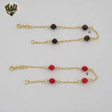 (1-3901-C) Gold Laminate - 5.5mm Beads Bracelet - 7.5" - BGF