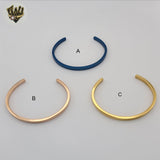(MBRA-45-1) Stainless Steel - 3.5mm Open Bangles.
