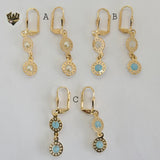 (1-1183-1) Gold Laminate - Long Earrings - BGF