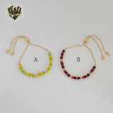 (MBRA-22) Gold Laminate - Adjustable Bracelet - BGF