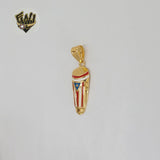 (1-2330-2) Gold Laminate -  Puerto Rico Pendant - BGO