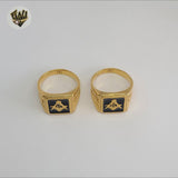 (4-0073-2) Stainless Steel - Masonic Symbol Men Rings.