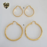 (1-2714-1) Gold Laminate Hoops - BGO