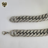 (4-3206) Stainless Steel - 21.5mm Curb Link Chain.