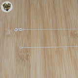 (2-8018) 925 Sterling Silver - Balls Link Chains.