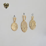 (1-2315) Laminado de Oro - Colgantes de Medallas Religiosas - BGF