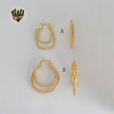 (1-2727-2) Gold Laminate - Double Hoops - BGO