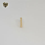 (1-2526-2) Gold Laminate - Carved Cuff Earrings - BGF