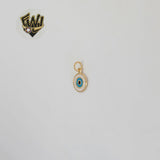 (1-2159-2) Laminado de Oro - Colgantes Pequeños de Mal de Ojo - BGF